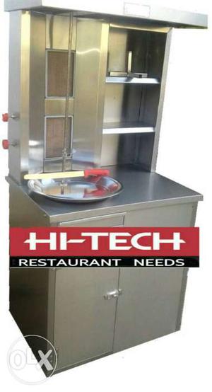 Stainless Steel Cabinet With Hutch