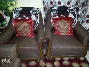 Teak Wood Five Seater Sofa Set in very good condition..