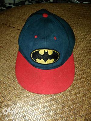 Teal And Red Batman Cap
