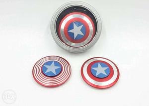 Three Captain America Shield Cases