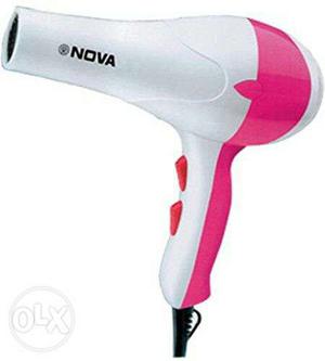 White And Pink Nova Hair Blower