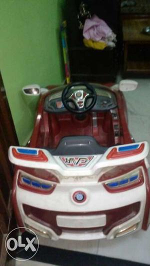 White And Red Ride-on Car Toy