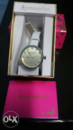 White watch from Accessorize, England