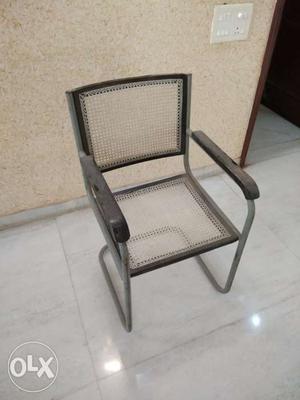 Wooden and steel chair