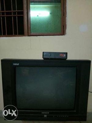 A gud condition tv with dish TV DTH