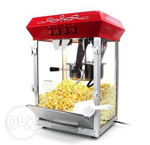 A new popcorn machine at low price. Urgent to