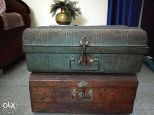 Antique Steel Trunks built with solid steel