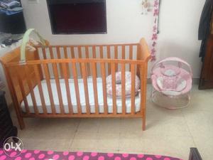 Baby crib, bouncer (together Rs ); bus Rs