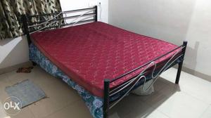 Bed with queen size mattress-Kurlon... 3 years