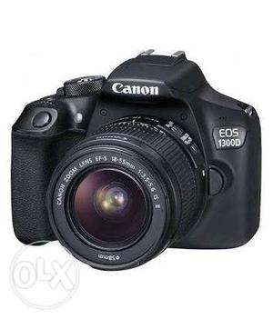 Black Canon EOS DDSLR Camera