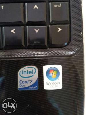Black Color Core 2 Duo 4GB RAM And Windows 7 Laptop Computer