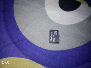 Black Sandisk 8GB Micro SD Card