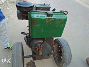 Brown And Green Portable Machine