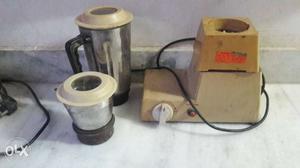 Brown Blender Mixy Set Working Condition