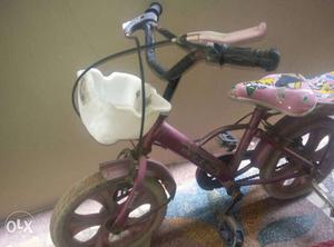 Children's Purple And Pink Bicycle