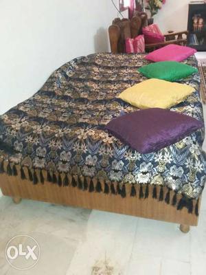 Double bed size diwan wt 950 litres storage space.