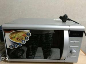 Gray Morphy Richards Microwave Oven
