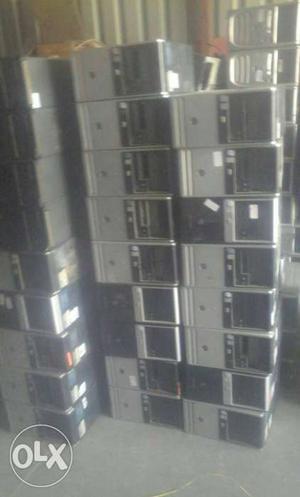 Grey And Black Computer Towers Lot