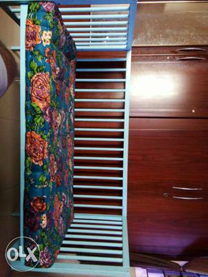 Kids cot along with bed. 3.5 years old. with good