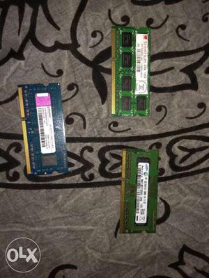 Laptop Rams 3 Pcs Two1 Gb Pce Nd Two 2gd Piece