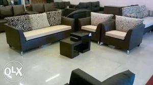 New Sofa Set In Brown