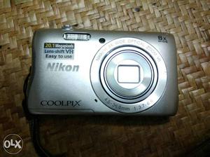 Silver Nikon COOLPIX Digital Camera