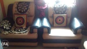 Sofa set with pillow cover