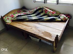 Strong made Wooden bed(queen size)+ 3 mattress+
