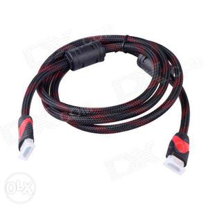 Universal HDMI Male to Male Connection Cable - Black + Red