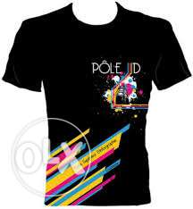 Black Pole Printed T Shirt