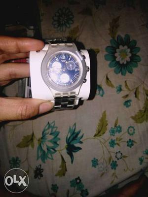 Brand new unused swatch chronograph swiss irony