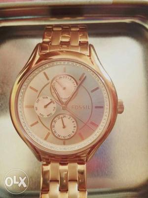 Fossil Rose gold watch..2 months old