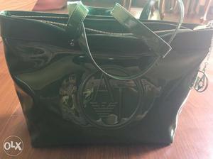 Original armani jeans tote, with tag, deep green color