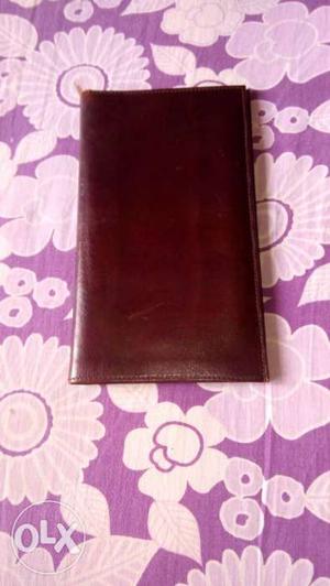 Pure Brown Leather Bifold Wallet