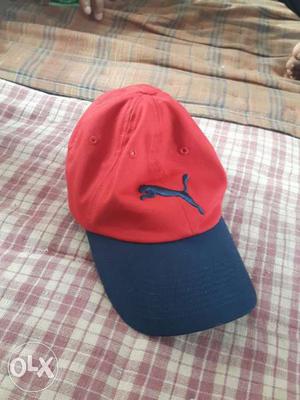 Red And Blue Puma Baseball Cap