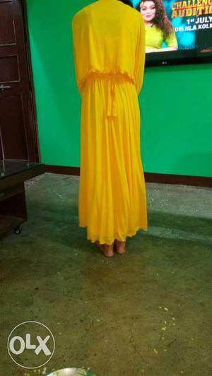 Women's Yellow Maxi Dress
