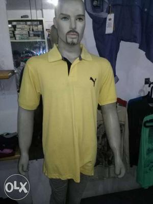 Yellow Puma Polo Shirt