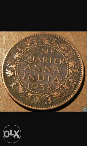 100% original 2 king george one quarter anna for