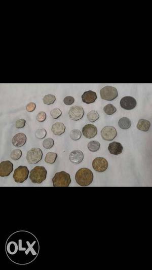 Antique coins, all coins in  rs only.