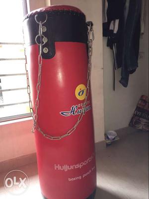 Black And Red Hanging Heavy Bag