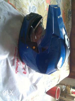 Blue Motocross Helmet
