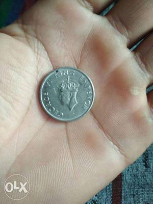 George Vl king Emperor half rupee coin..