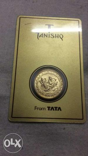 Gold coin 24 krt 10 gram tanishq