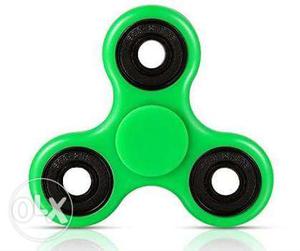 Green And Black Hand Spinner