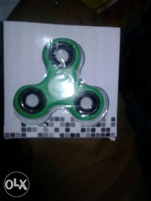 Green And Black Hand Spinner In Box