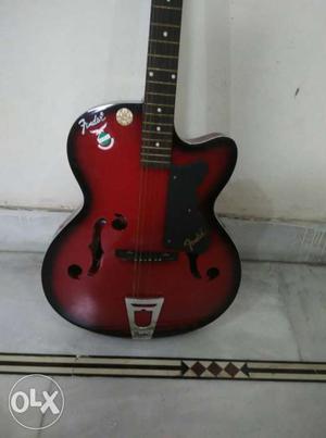 New guitar in red and black colour cover also