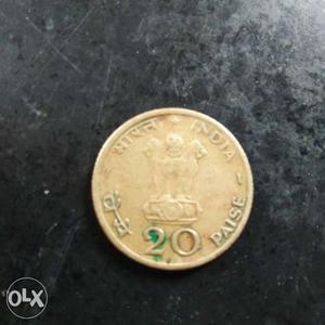 Old 20paise sunrays coins year