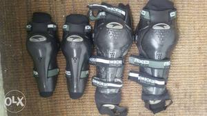 Pair Of Black Knee And Shin Guards