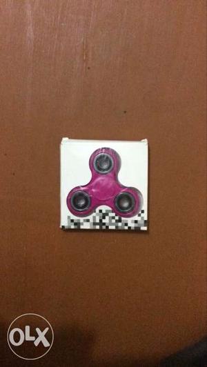 Purple And Black Hand Spinner In Box