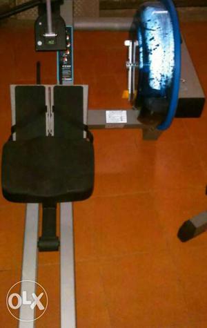 Rowing machine exercise equipment,, grey & black&